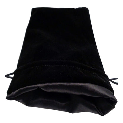 FanRoll Dice Bag Velvet Black with Black Satin Large