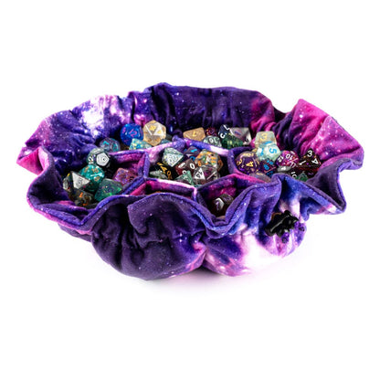 Sac en dés de fanroll avec compartiments nébuleux en velours