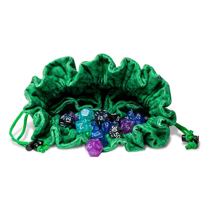 Dragon Storm Dice Bag con compartimenti Green Dragon Biles
