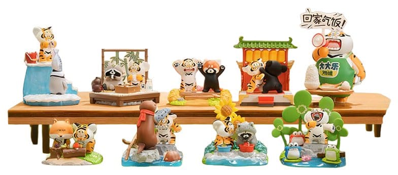 Alexander The Fat TigerBlind Box Mini Figures Little Tiger e i suoi compagni Display (8)