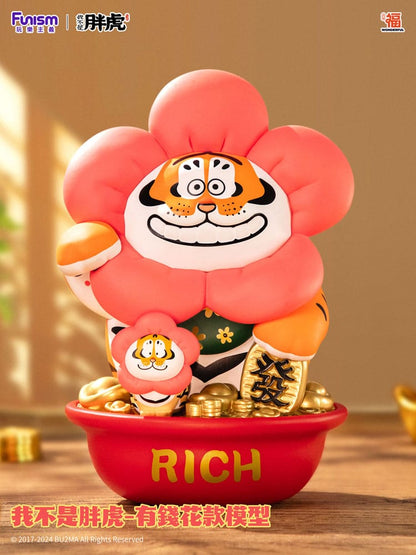 Non sono grasso statua di tigre 1/7 Alessandroder il fiore ricco di tigre 20 cm