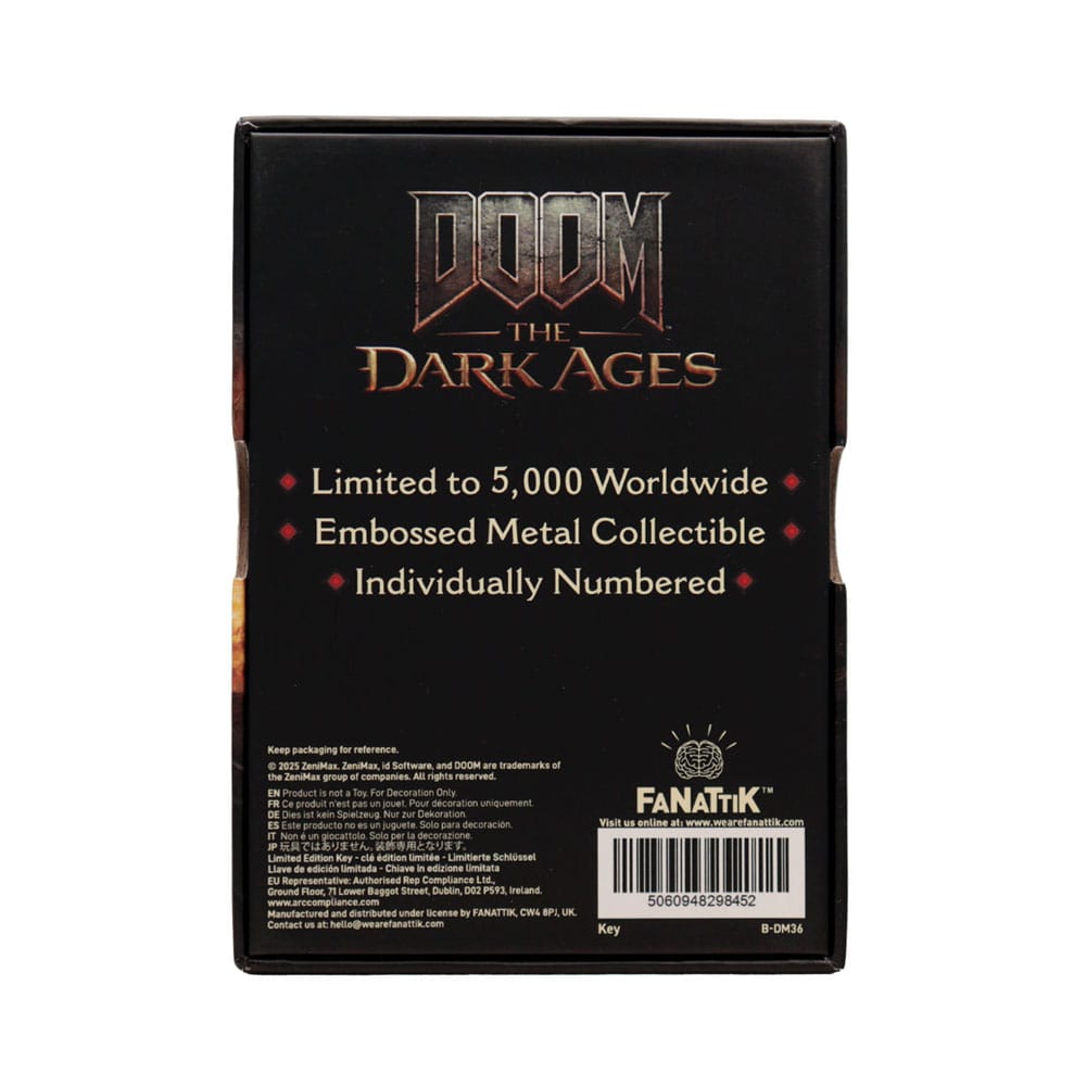 Doom: The Dark Ages Réplica de clave secreta Edición limitada