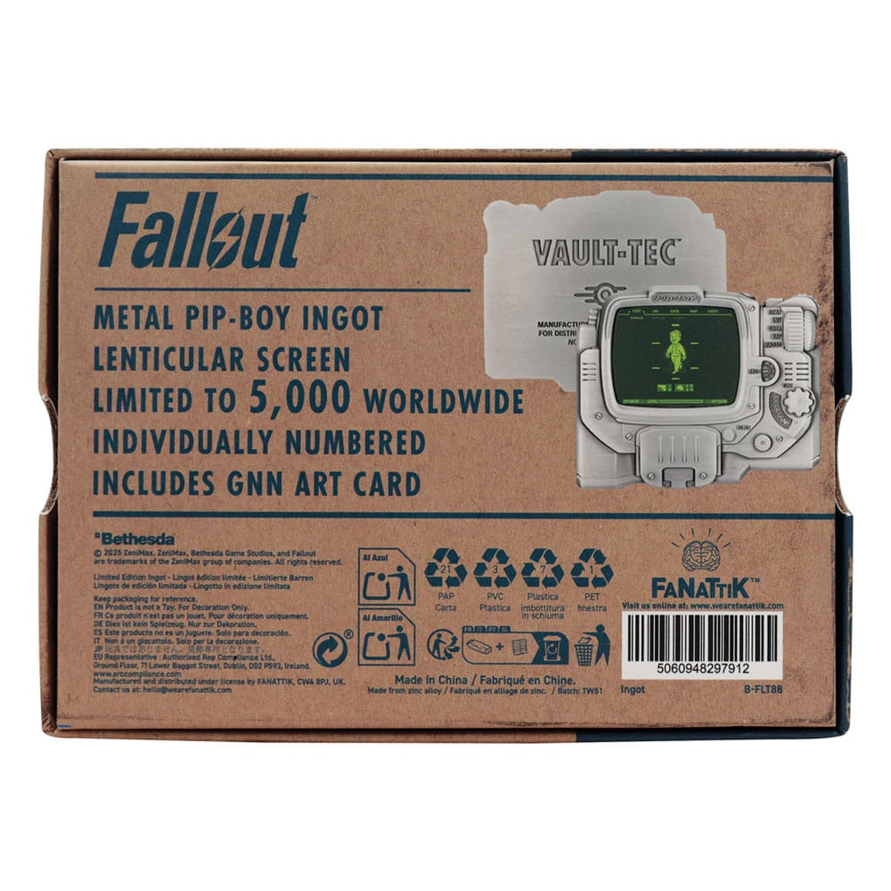 Fallout verzamelbare Ingot Pip-Boy Limited Edition