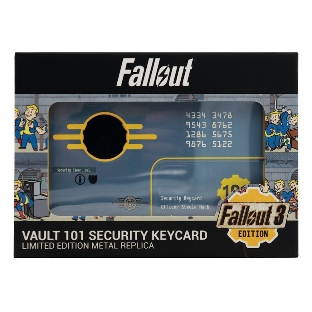 Fallout 3 Replica Vault 101 Security Keycard Edizione limitata