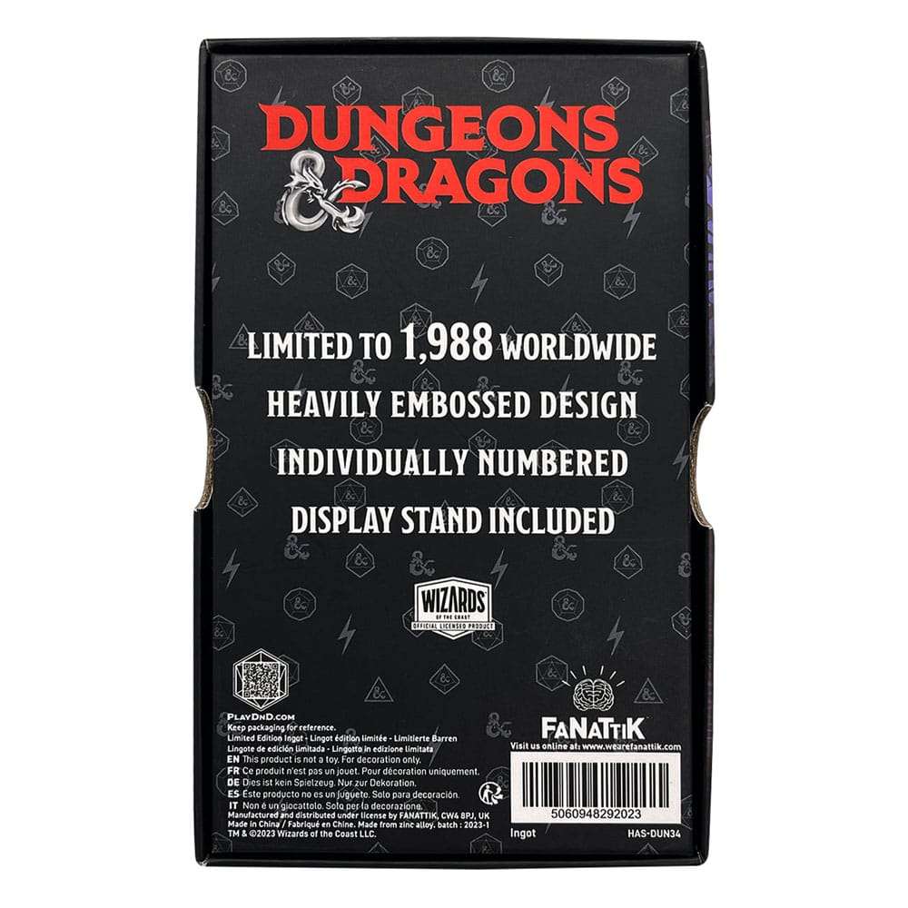 Dungeons & Dragons Metal Card 50 -årsjubileum Spider Queen Limited Edition