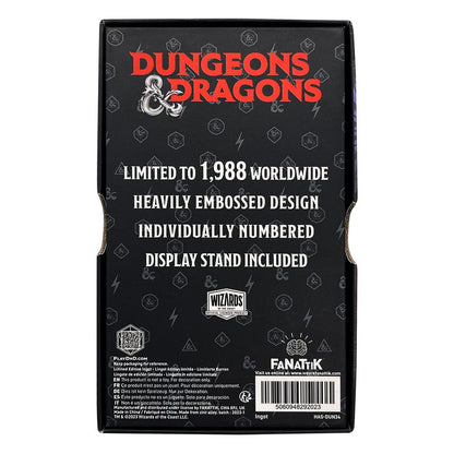 Dungeons & Dragons Metal Card 50 -årsjubileum Spider Queen Limited Edition