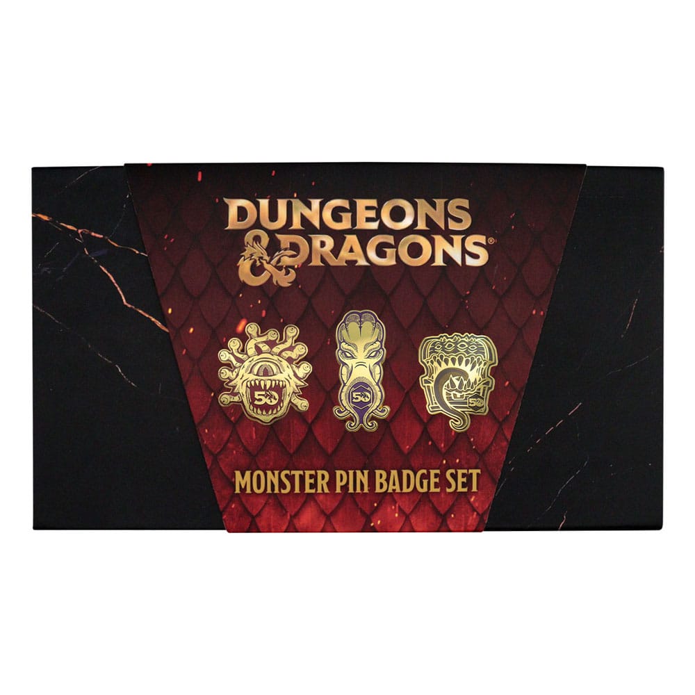 Dungeons & Dragons Pin Badge Set 50th anniversaire