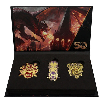 Dungeons & Dragons Pin Badge Set 50th anniversaire