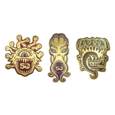 Dungeons & Dragons Pin Badge Set 50th anniversaire