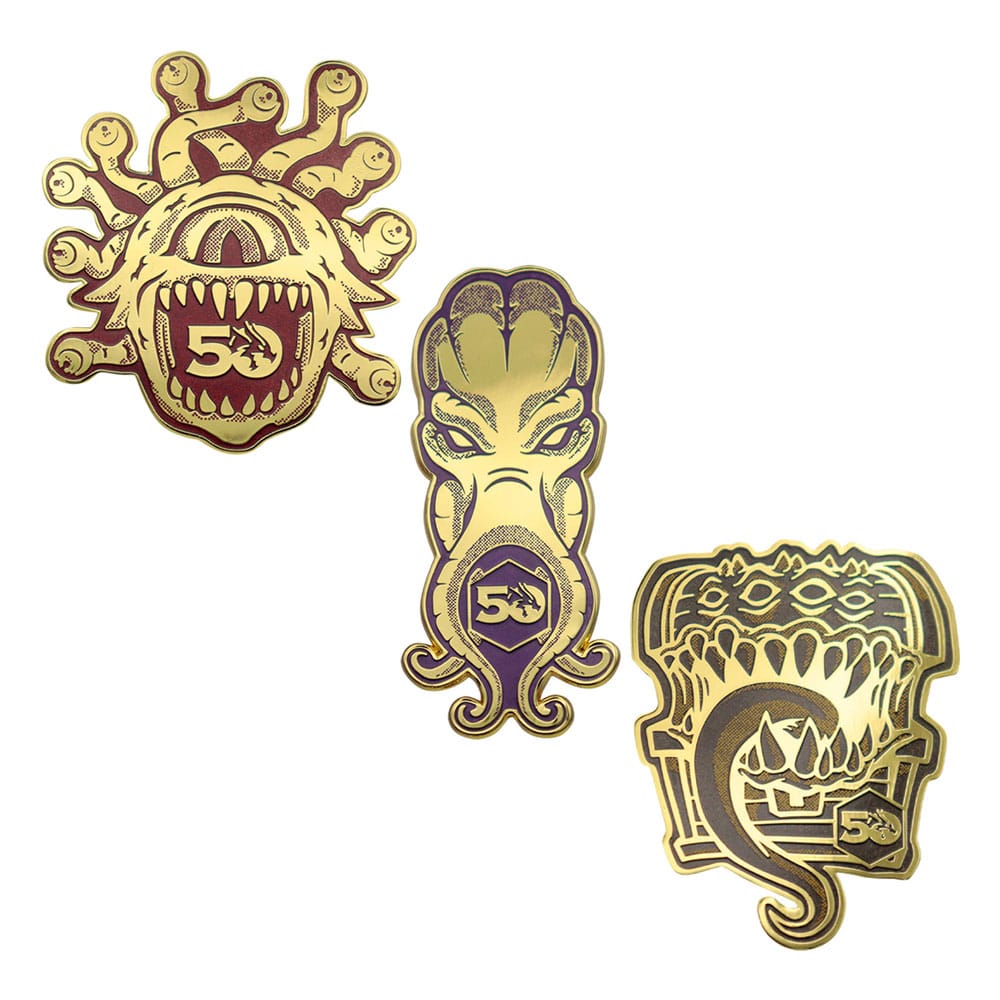 Dungeons & Dragons Pin Badge Set 50 -års jubilæum