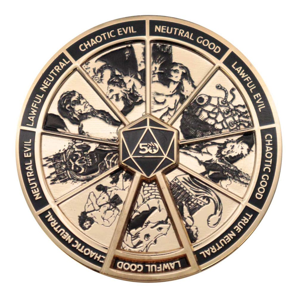 Dungeons & Dragons Badge Alignment Spinner Colored Limited Edition