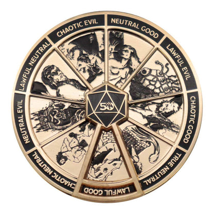Dungeons & Dragons Badge Alignment Spinner Colored Limited Edition