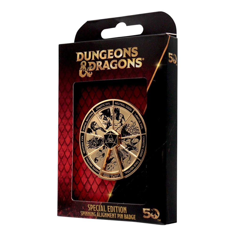 Dungeons & Dragons Badge Alignment Spinner Colored Limited Edition