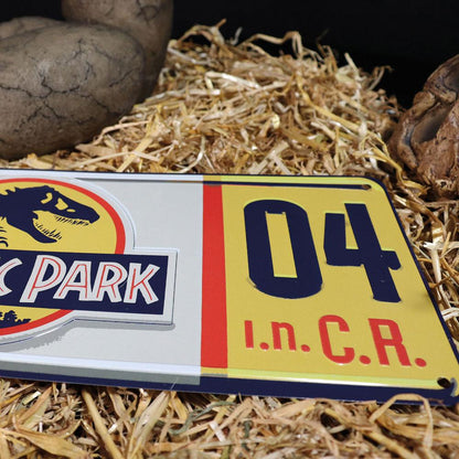 Jurassic Park Replica 1/1 Dennis Nedry registreringsskylt