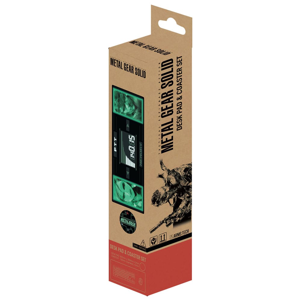 Metal Gear Solid Desk Pad & Coaster Set Solid Snake X Raiden Limited Edition