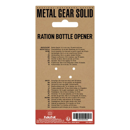 Metal Gear Solid Bottle Opener Ración sólida 8 cm