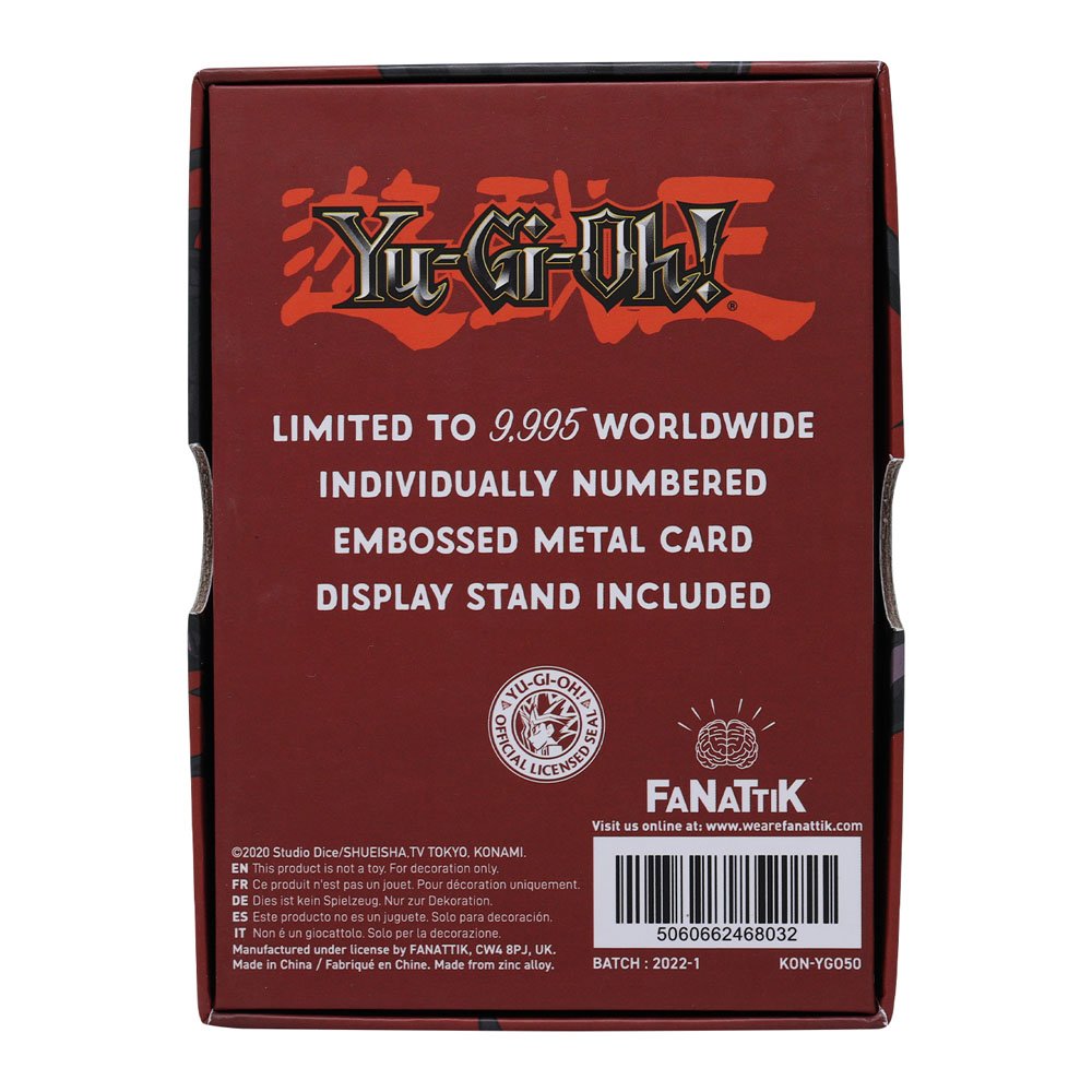 Yu-gi-oh! Réplique Card Red Eyes B. Dragon Limited Edition