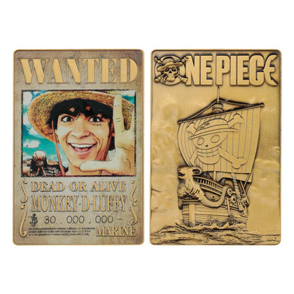 Een stuk Ingot Luffy Wanted Poster Limited Edition