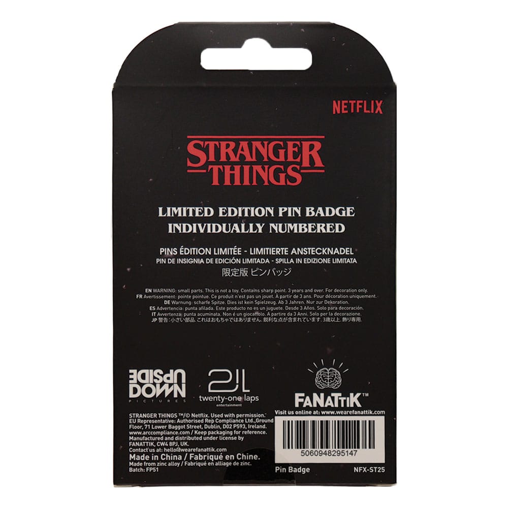 Stranger Things Pin Badge Hellfire Lives Édition Limitée