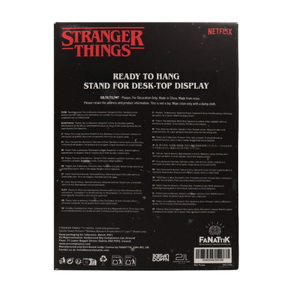 Stranger Things Reçine Plak Creel Ev Vitray Pencere