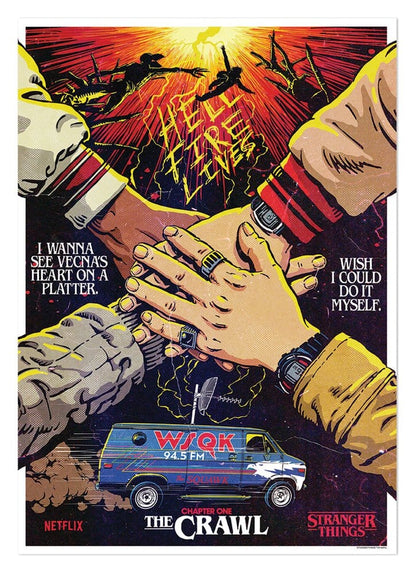 Stranger Things 5 Lámina The Crawl Edición Limitada 42 x 30 cm