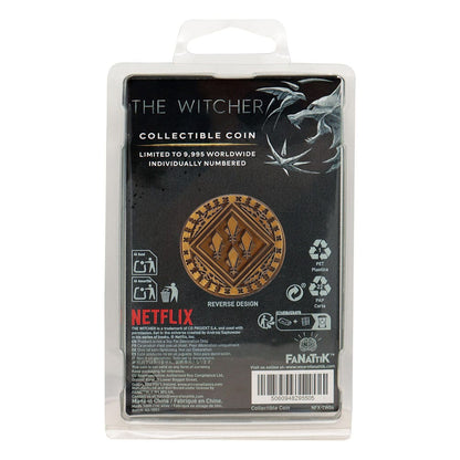 Moneda coleccionable de The Witcher Lanza una moneda a tu edición limitada de Witcher
