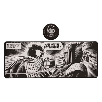 Set sottomano e sottobicchiere del 2000 d.C. Judge Dredd