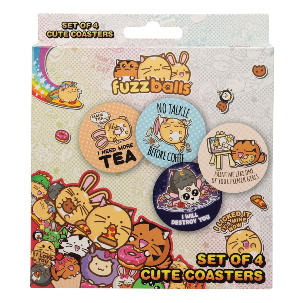 Fuzzballs Coaster 4-pak