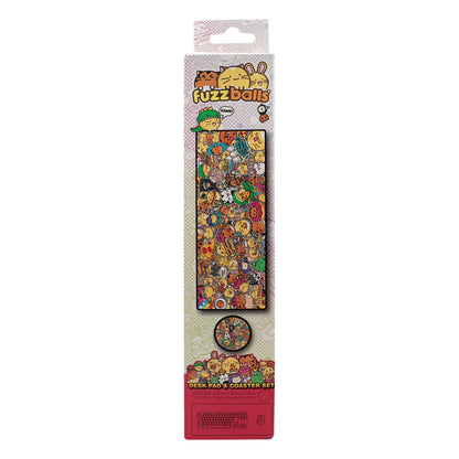 Juego de posavasos y almohadilla de escritorio Fuzzballs