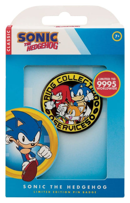 Sonic - Le badge hérisson Sonic, Tails, Knuckles Édition Limitée
