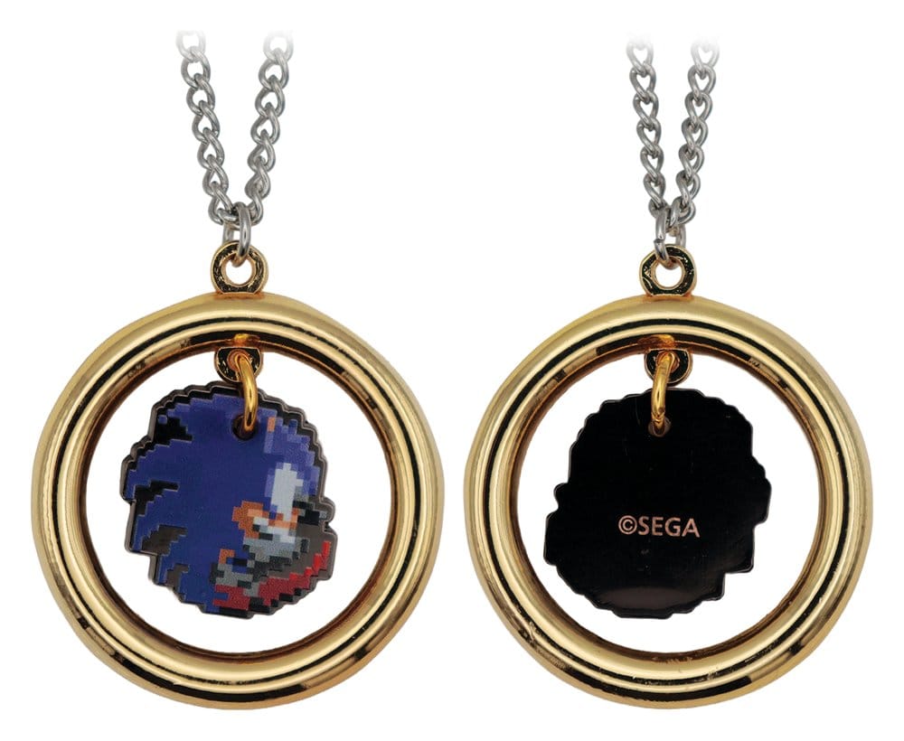 Sonic - Collana The Hedgehog con anello pendente