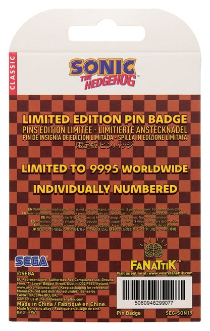 Sonic The Hedgehog Pin Badge Umzug