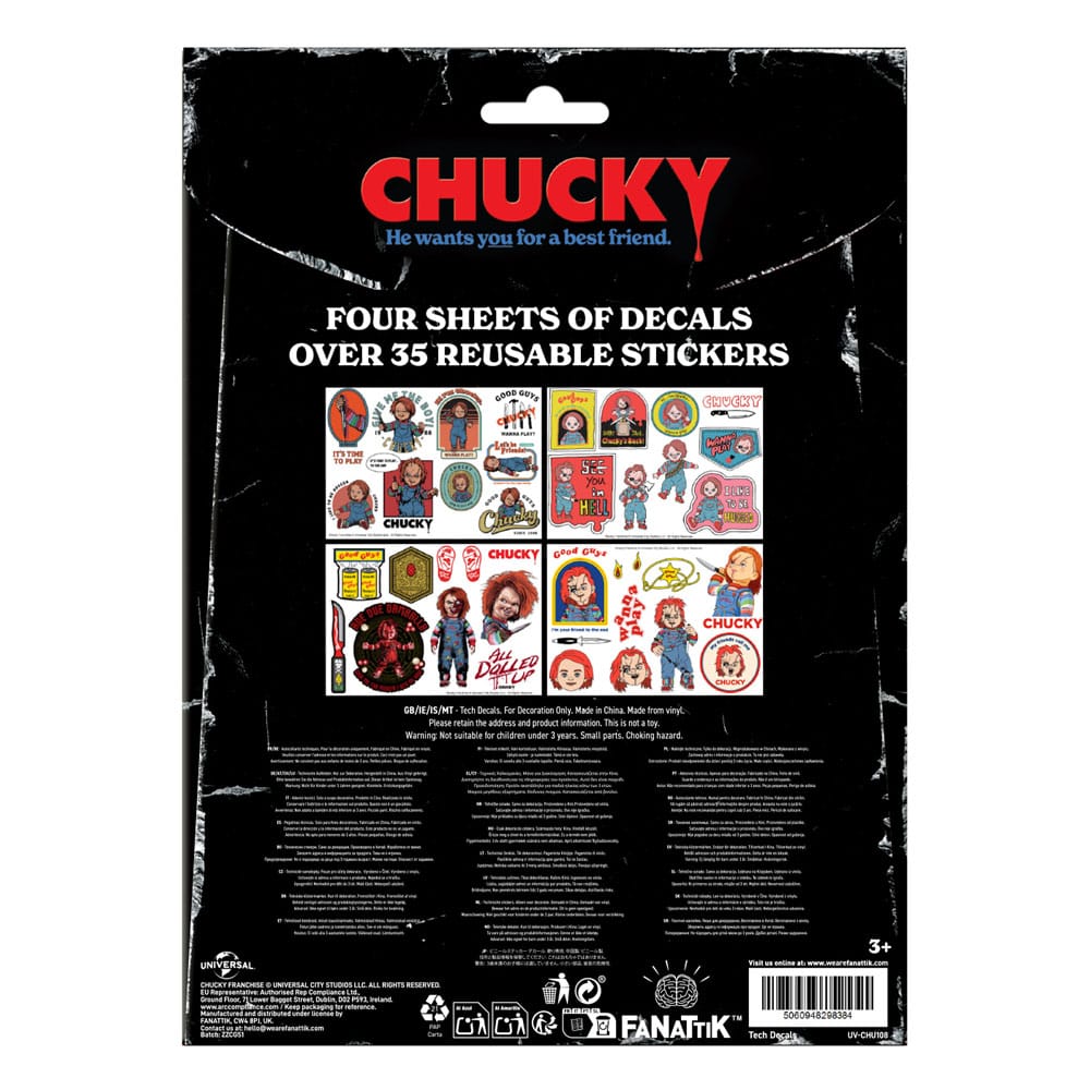 Chucky Tech-stickerpakket