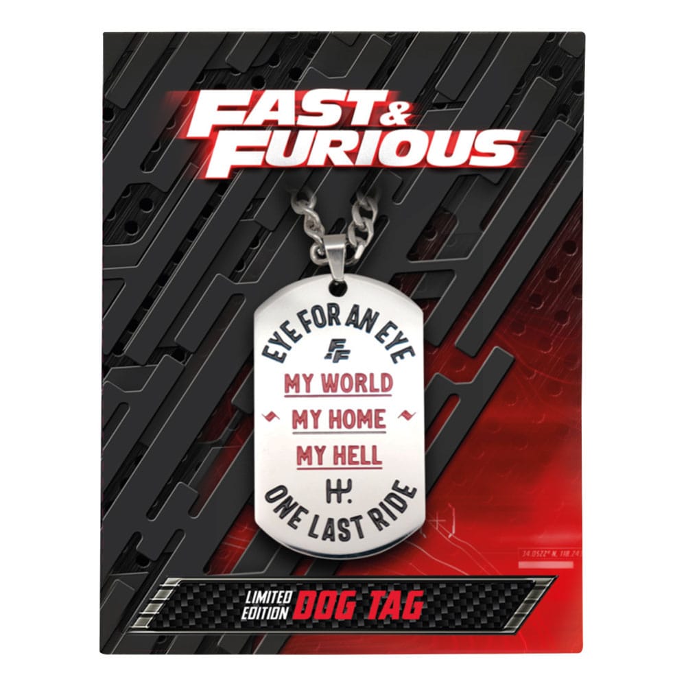 Fast & Furious Erkennungsmarken mit Kugelkette