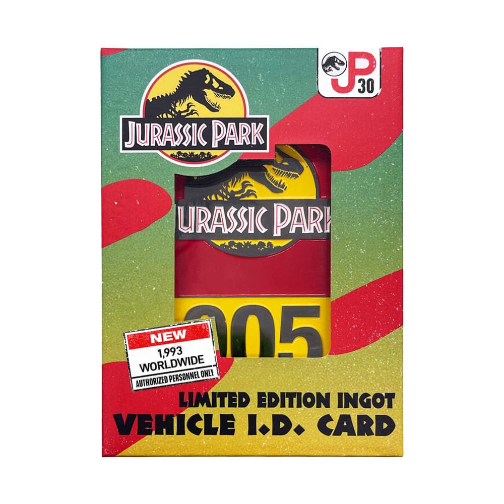 Jurassic Park Metal Card 30th Anniversary Jeep Limited Edition