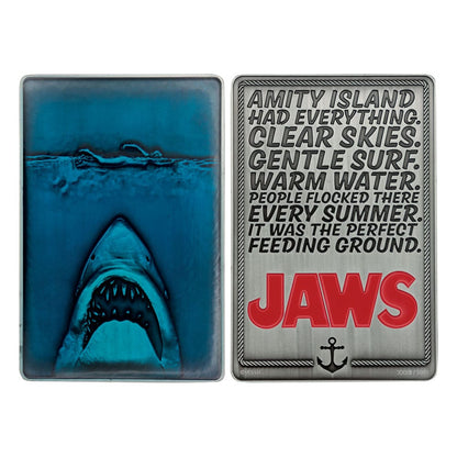 Affiche du 50e anniversaire de Jaws Lingot, édition limitée
