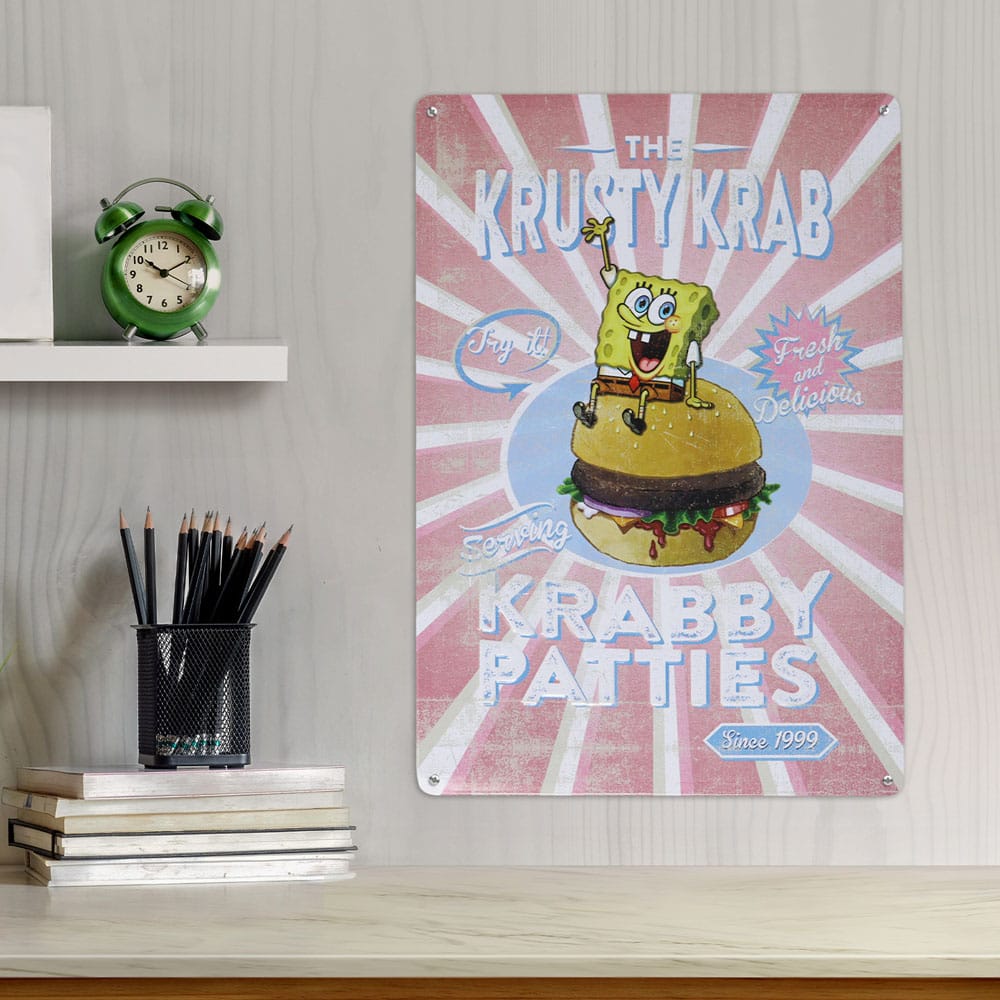 SpongeBob Tin Sign Krusty Krab