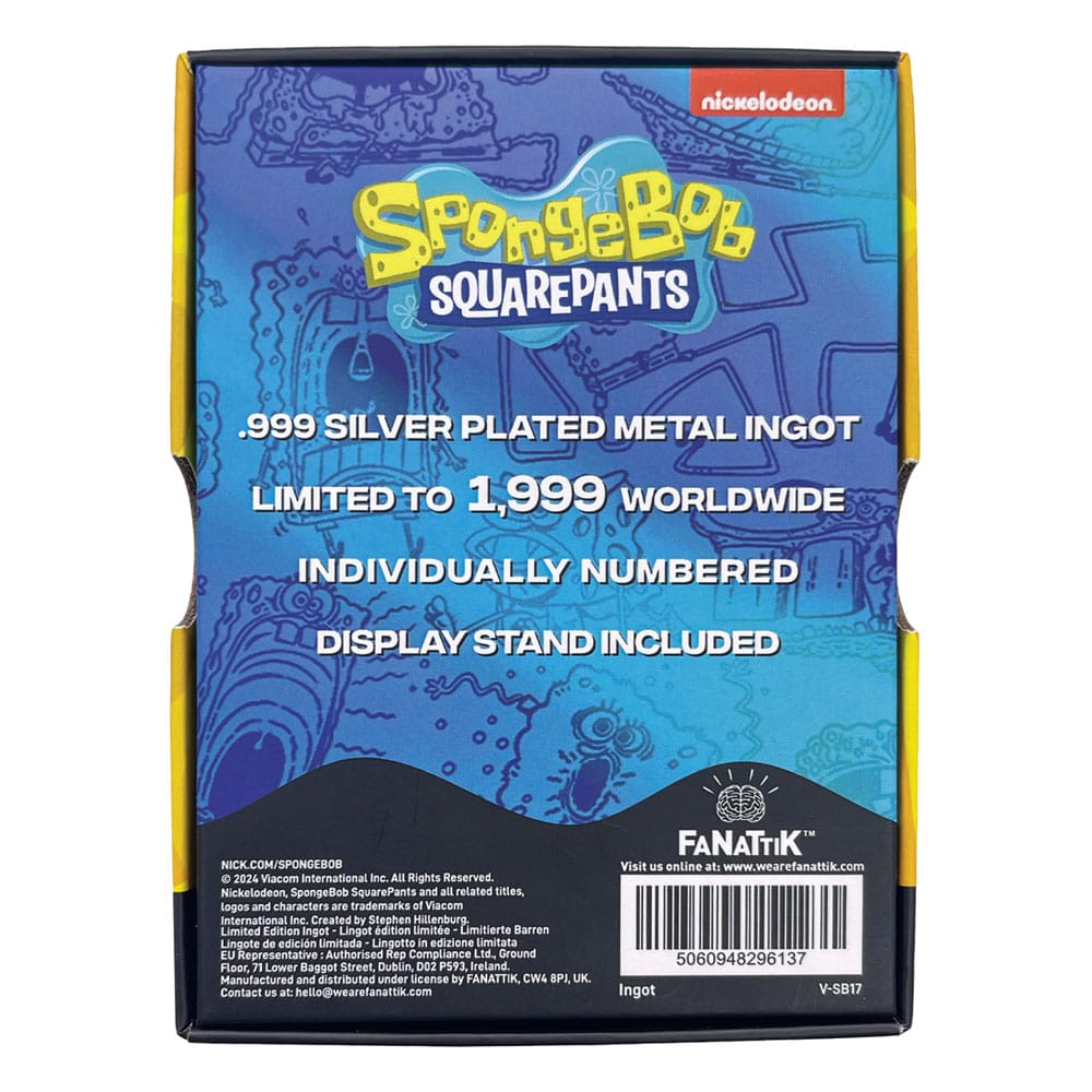 Spongebob Squarepants Ingot 25e anniversaire Limited Edition