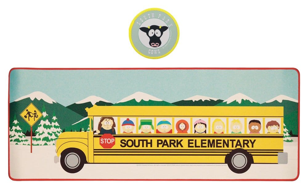 South Park Schreibtischunterlage und Untersetzer-Set, Grundschulbus