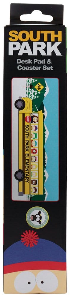 South Park Schreibtischunterlage und Untersetzer-Set, Grundschulbus