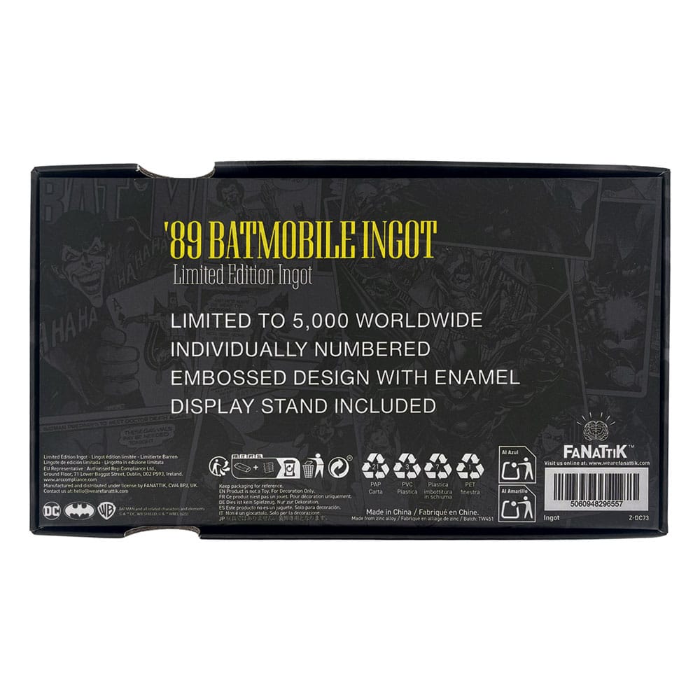DC Comics Ingots Batman Batmobile XL Limited Edition