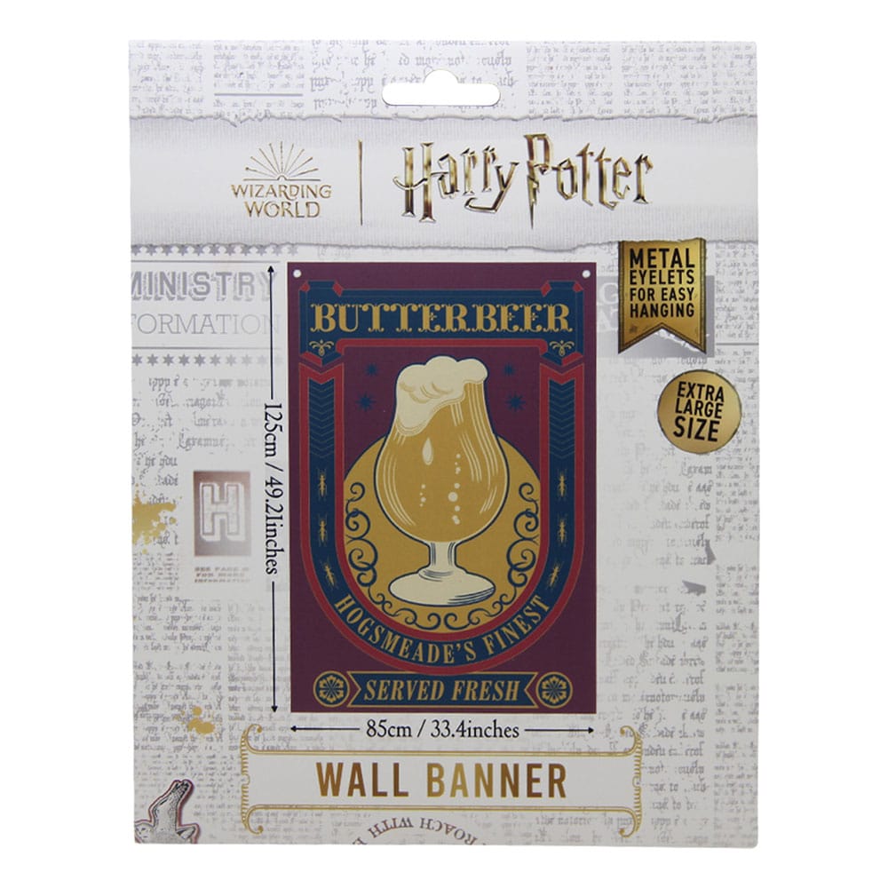 Harry Potter Wall Banner Butterbeer 125 x 85 cm