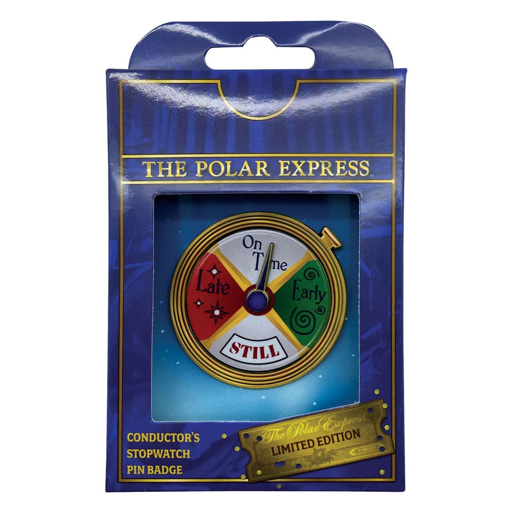 Polar Express Pin Badge Conductors StopWatch Spinning Limited Edition