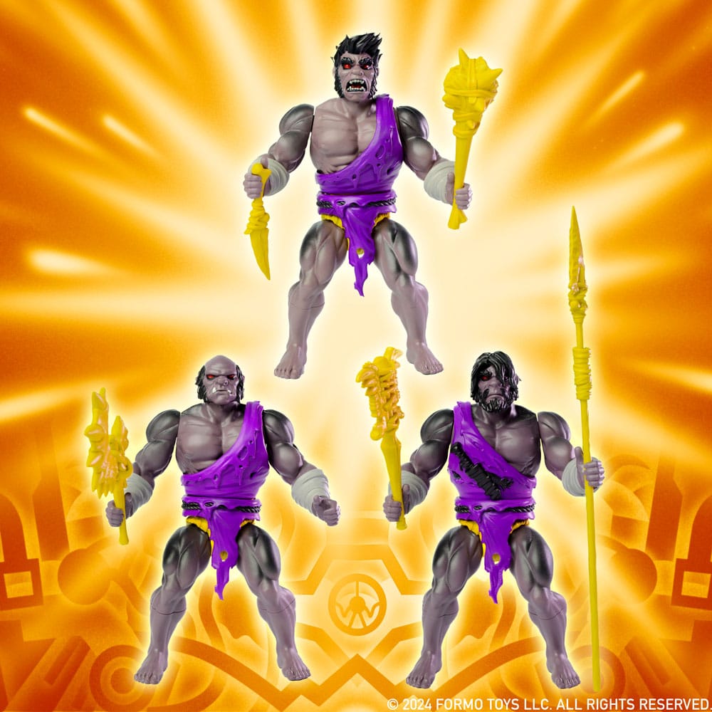 Legends of Dragonore Wave 2: Dragon Hunt Actionfigur 3er-Pack Brukteror Cave Men 14 cm
