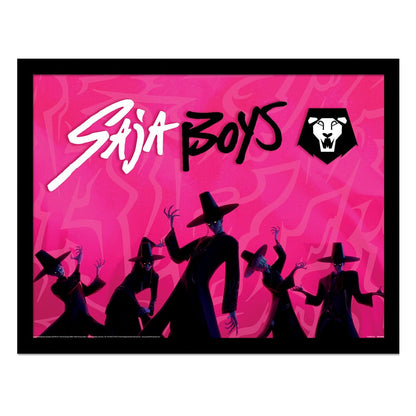 KPop Demon Hunters Collector Stampa Poster incorniciato Saja Boys Idol