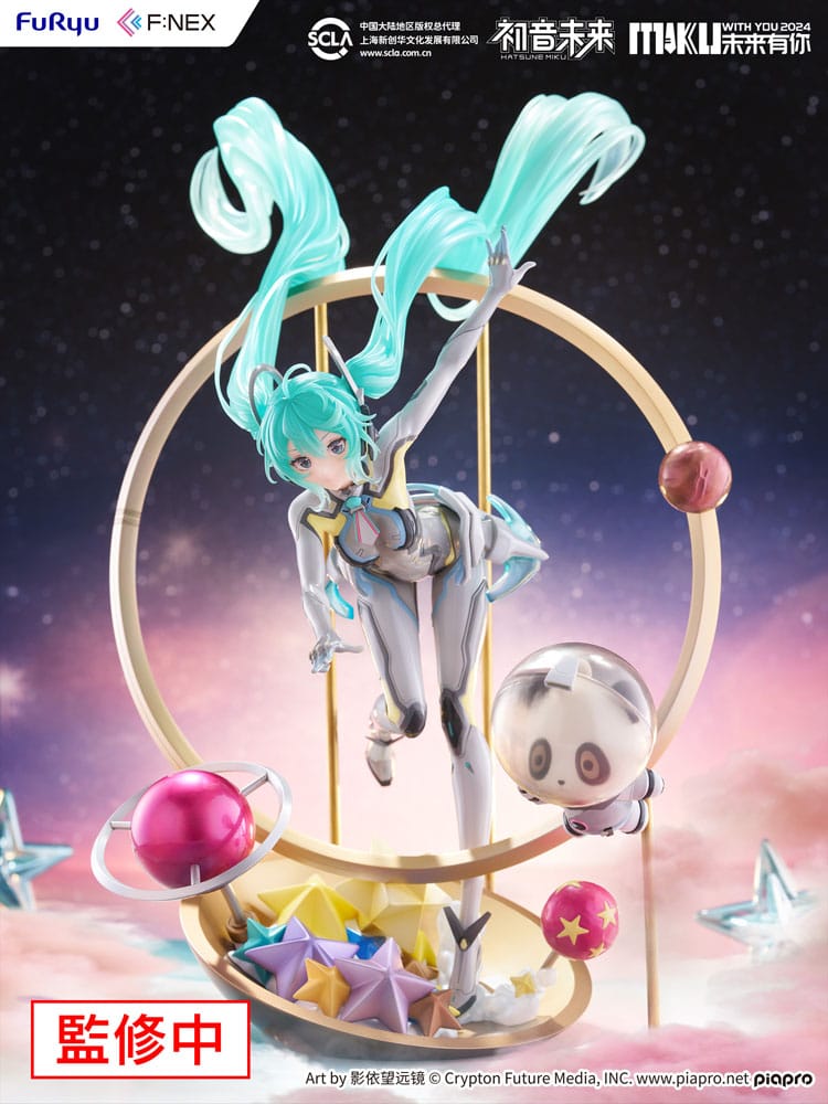 Hatsune Miku F: Nex PVC -statue 1/7 Miku med dig 2024 Ver. 29 cm