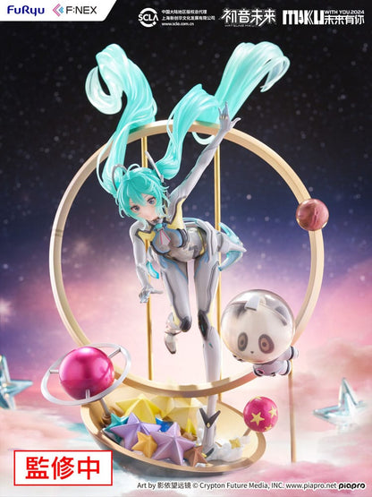 Hatsune Miku F: Nex PVC -statue 1/7 Miku med dig 2024 Ver. 29 cm