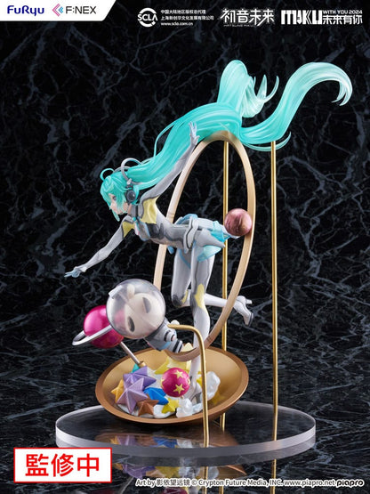 Hatsune Miku F: Nex PVC -statue 1/7 Miku med dig 2024 Ver. 29 cm