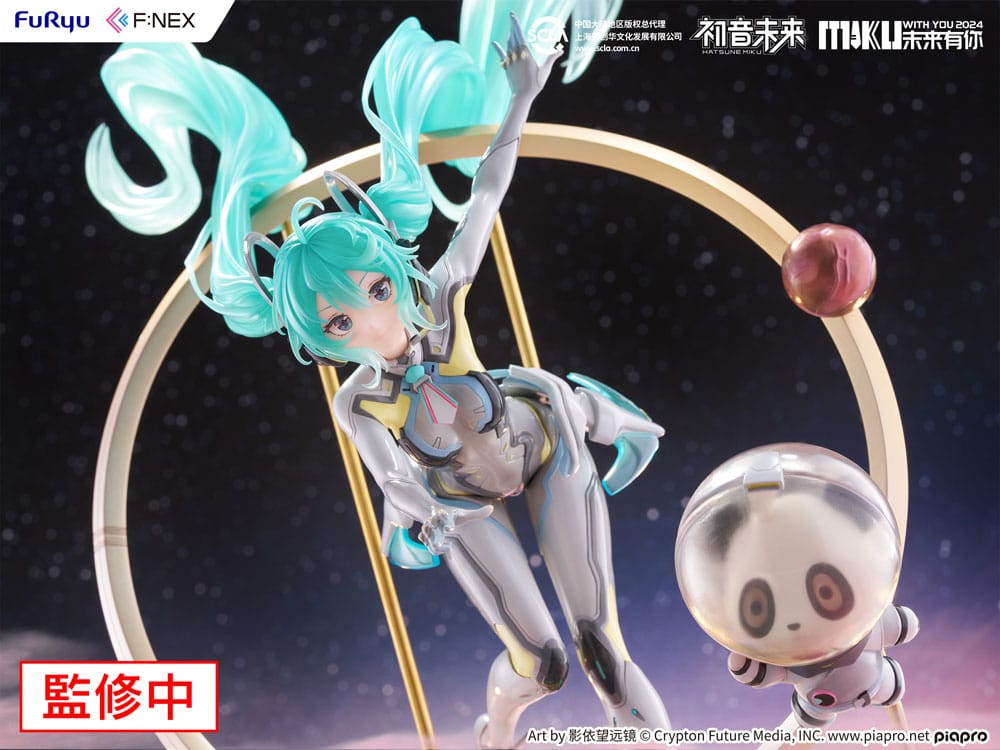 Hatsune Miku F: Nex PVC -statue 1/7 Miku med dig 2024 Ver. 29 cm