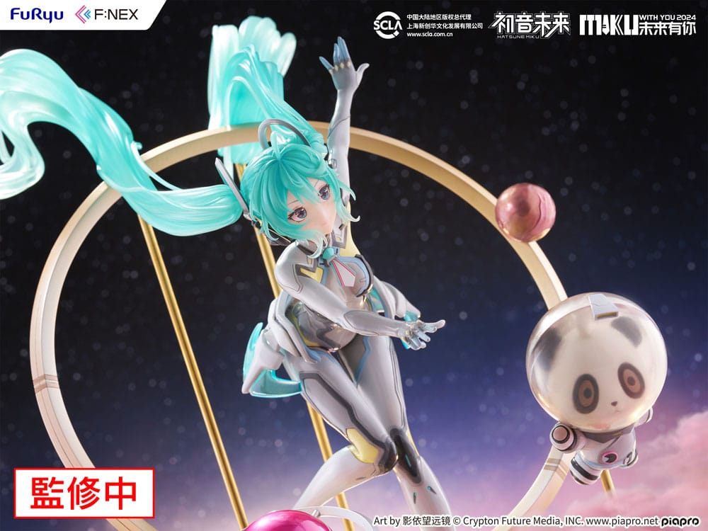 Hatsune Miku F: Nex PVC -statue 1/7 Miku med dig 2024 Ver. 29 cm